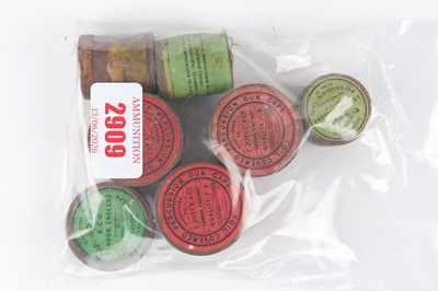 Lot 2909 - (S1) Seven tins of Joyce percussion caps
