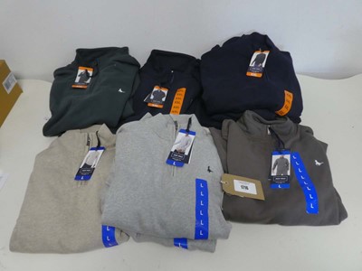 Lot 1716 - Approx. 10 men's 1/2 zip jumpers by JW.