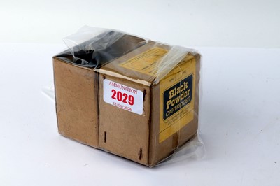 Lot 2029 - (S2) 40 x 12 bore black powder brass-cased...