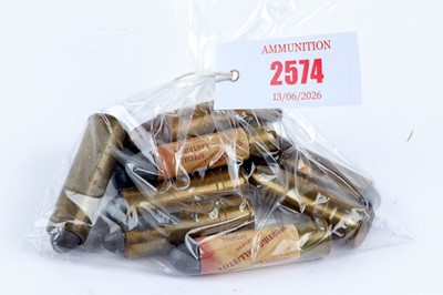Lot 2574 - (S1) 8 x brass cased 12 bore solid bullet...