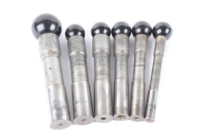 Lot 1689 - Set of six chamber gauges: .410; 28 bore; 20...