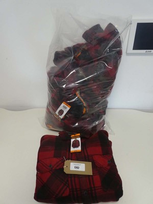 Lot 1742 - Approx. 5 men's fleece button up shackets by...