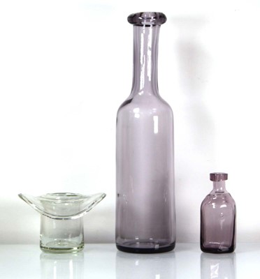 Lot 136 - Erik Hoglund for Boda, an amethyst glass...