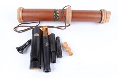Lot 1053 - Box of calls inc. Hubertus stag call