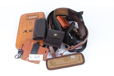 Lot 1055 - 5 rifle slings and quantity of ammo and choke...