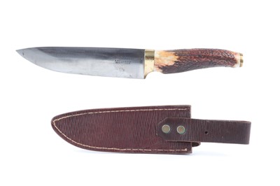 Lot 78 - Stag-handled sheath knife by J. Retlaw & Co.,...