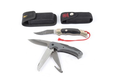 Lot 1006 - Boker 3¼ ins folding knife and a Browning 0269...