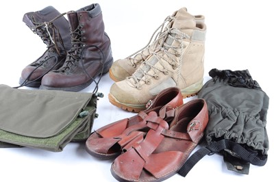 Lot 1327 - Three pairs boots/shoes inc. Lowa Desert boots...