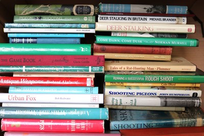 Lot 1330 - Box of shooting related books on Duck shooting,...