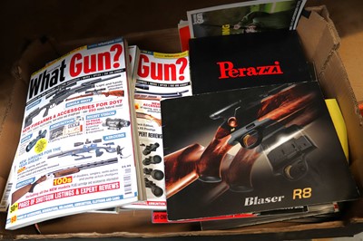 Lot 1333 - Box of assorted gunmaker catalogues and...