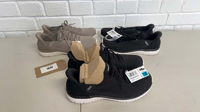 Lot 1840 - x3 pairs of ladies Skechers hands free swift...