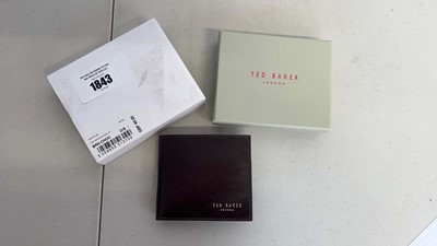 Lot 1843 - Ted Baker leather bifold wallet with box