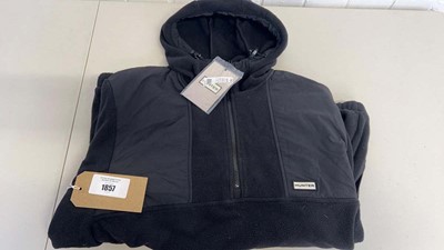 Lot 1857 - Hunter 1/4 zip hooded fleece size L