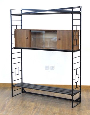 Lot 18 - A what-not or room divider, the walnut and...