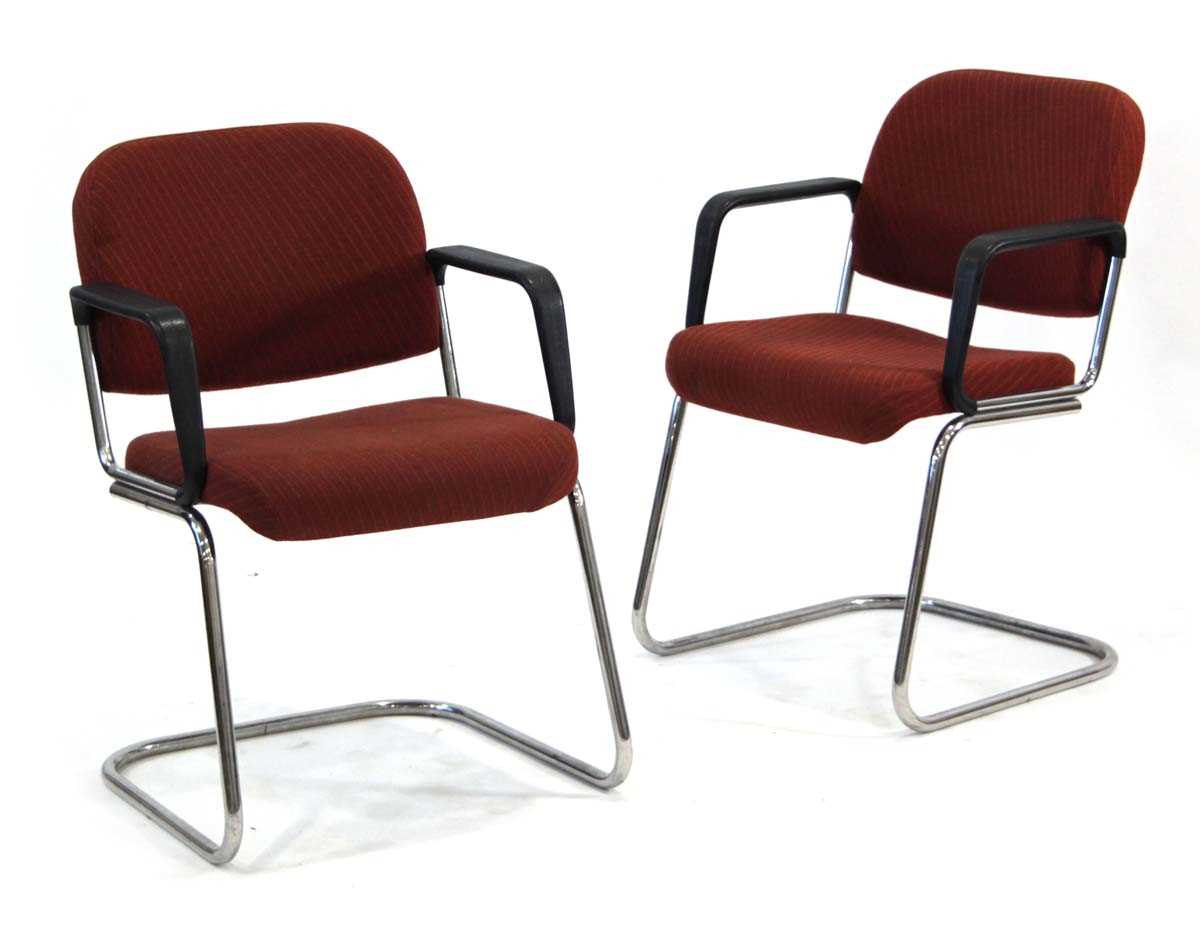 Lot 70 - A pair of 1980's Gordon Russell elbow or...