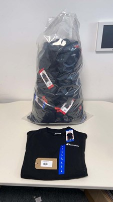 Lot 1876 - Approx. 30 ladies black t shirts by Champion.