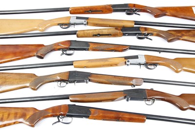 Lot 1835 - (S2) Eight single barrel shotguns: 16 bore...