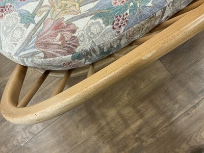 Lot Lucien Ercolini for Ercol, an elm and beech...