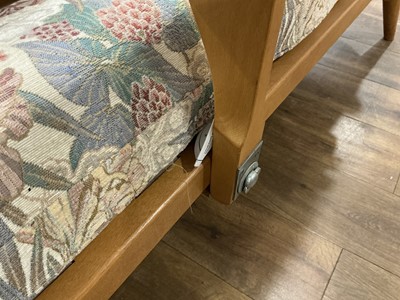 Lot Lucien Ercolini for Ercol, an elm and beech...