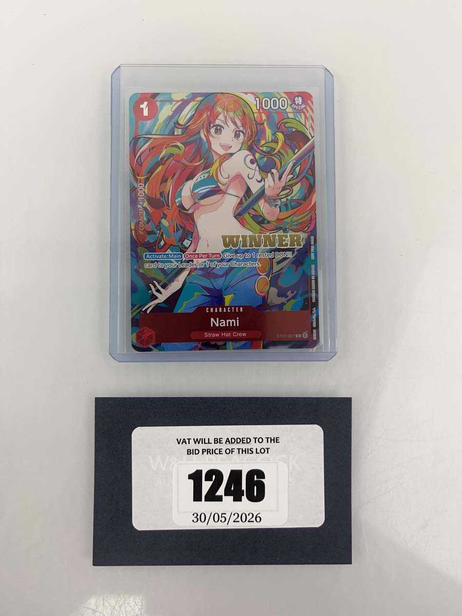 Lot 1246 - Top Loaded One Piece TCG: ST01-007 Nami Event...