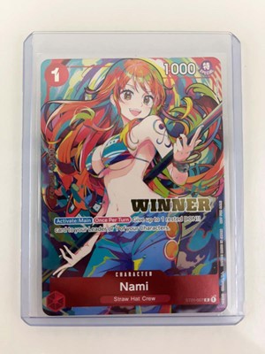 Lot 1246 - Top Loaded One Piece TCG: ST01-007 Nami Event...