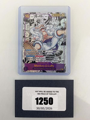 Lot 1250 - Top Loaded One Piece TCG: OP05-119 SEC Monkey...
