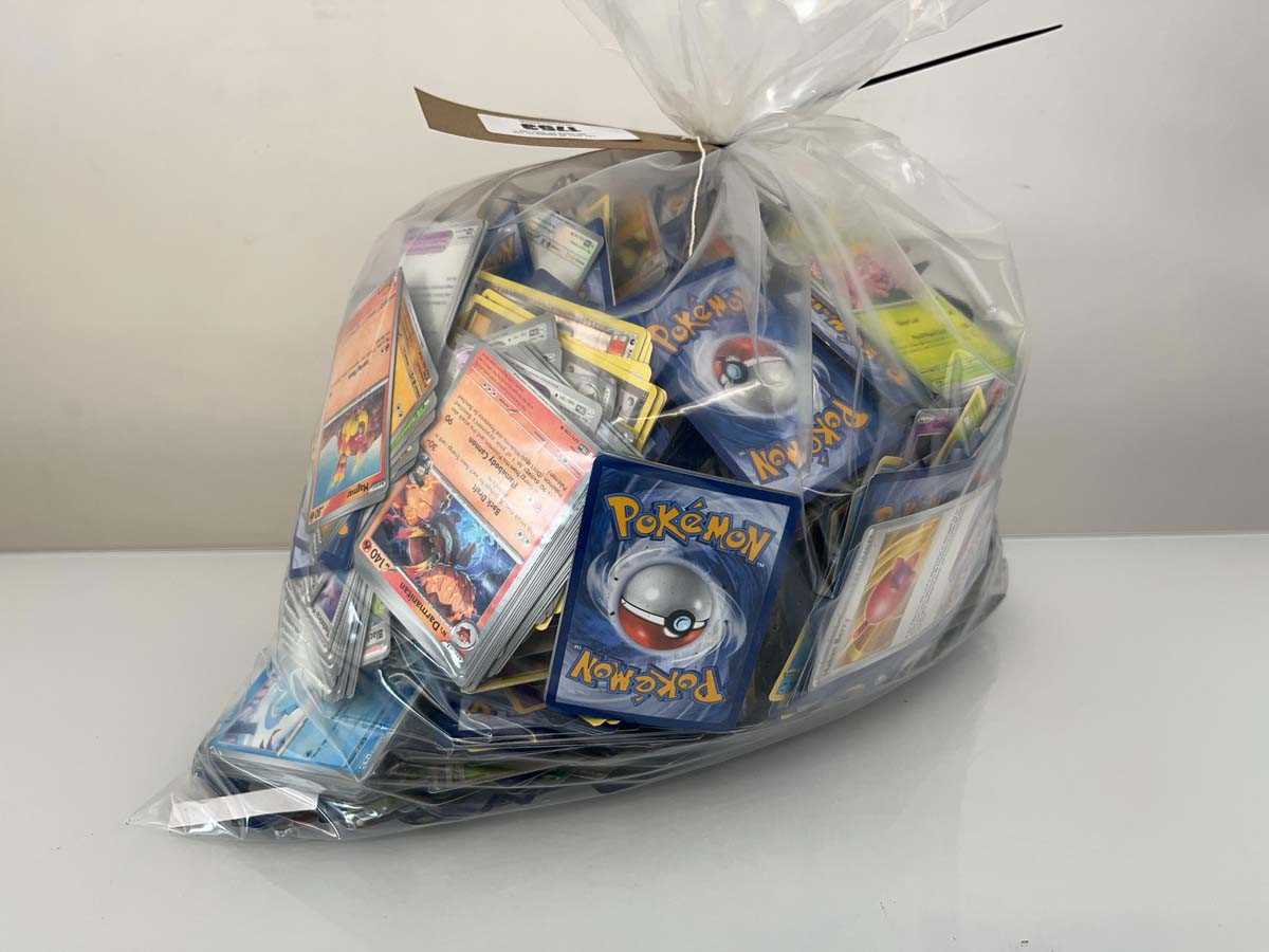 Lot 1753 - Bag containing a quantity of loose Pokémon TCG...
