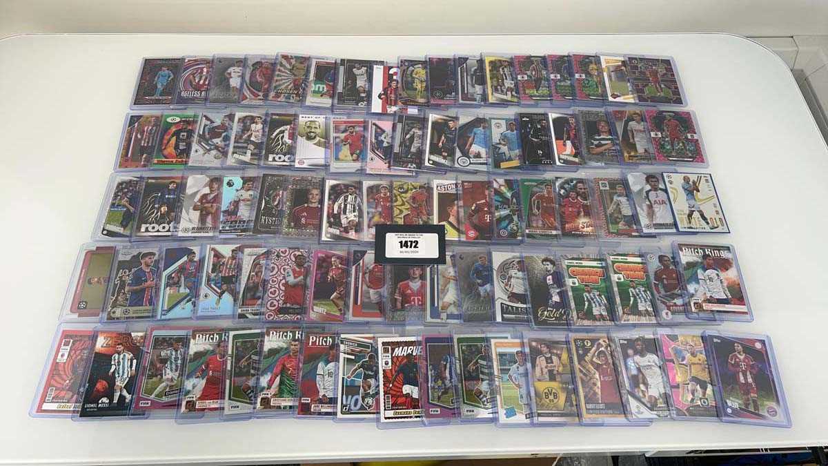 Lot 1472 - Approx. 85 Top Loaded Football trading cards...