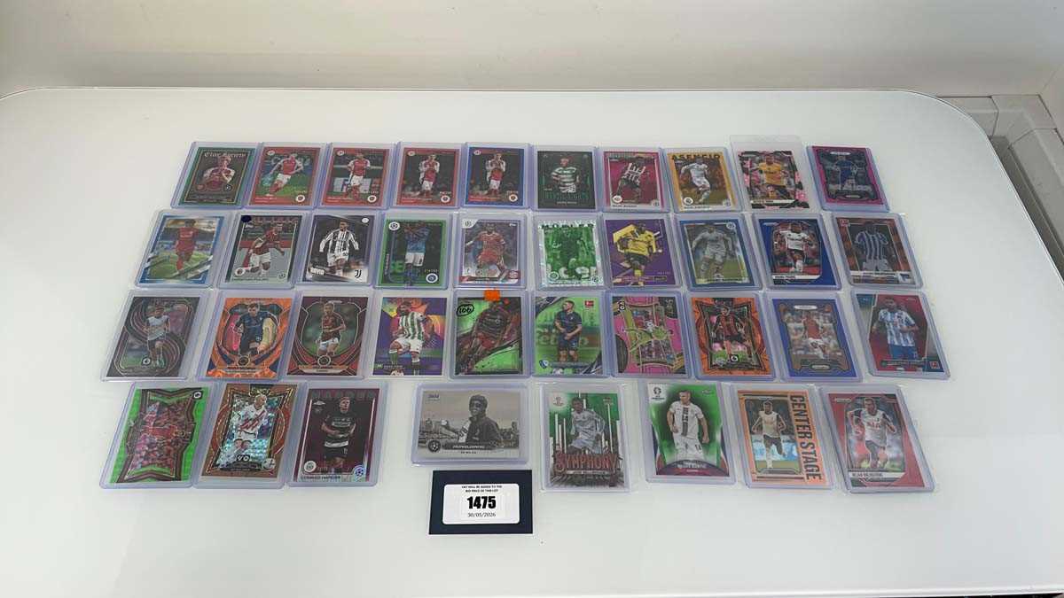 Lot 1475 - 38 Top Loaded serial numbered Football trading...