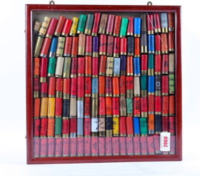 Lot 2060 - (S2) Glazed display case with quantity of...