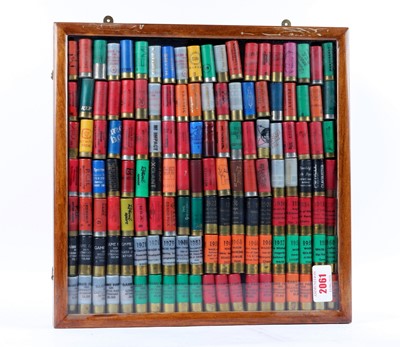 Lot 2061 - (S2) Glazed display case with quantity of...