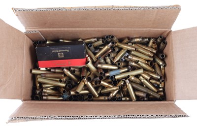 Lot 2921 - Box of assorted brass cases for reloading