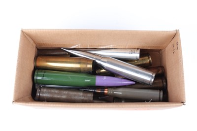 Lot 1078 - Box of assorted inert/drill shells and cases