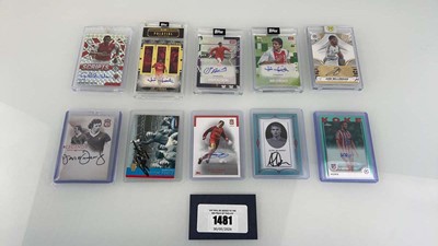 Lot 1481 - 10 Top Loaded/Slabbed Signature and...