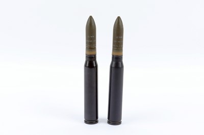 Lot 2586 - Two 20mmx139 break-up cartridges, inert