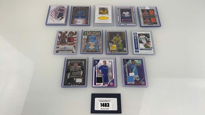 Lot 1483 - 12 Top Loaded 'Patch' Football trading cards...