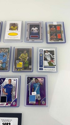 Lot 1483 - 12 Top Loaded 'Patch' Football trading cards...