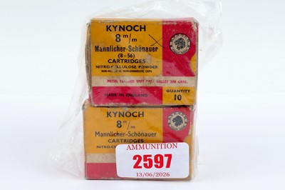Lot 2597 - (S1) 50 x 8mm Mannlicher-Schonauer (8x56)...