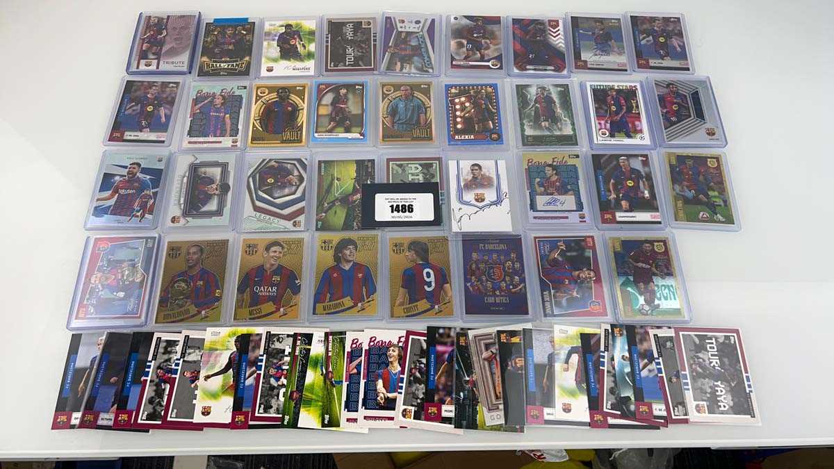 Lot 1486 - 35 Top Loaded Barcelona Signatured/Serial...