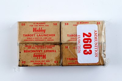 Lot 2603 - Quantity of .22 Webley Target Launcher blanks...