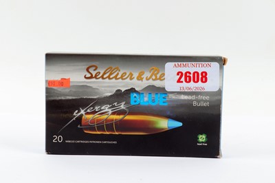 Lot 2608 - (S1) 20 x 8x57 JRS Sellier & Bellot Blue (lead-...