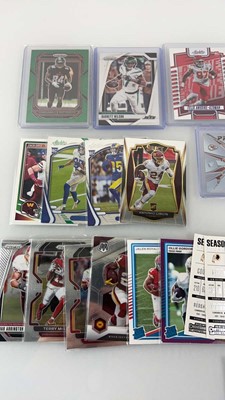 Lot 1492 - Quantity of Top Loaded/Sleeved NFL trading cards