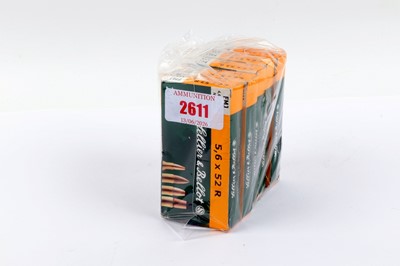 Lot 2611 - (S1) 100 x 5.6x52R Sellier & Bellot 70gr FMJ...