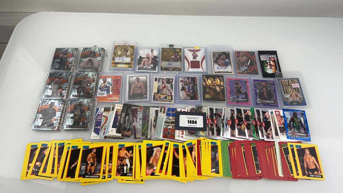Lot 1494 - Various Top Loaded, Sleeved and loose Wresting...
