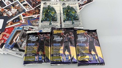 Lot 1496 - Quantity of loose NBA cards together with 5 90'...