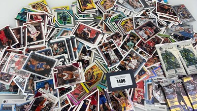 Lot 1496 - Quantity of loose NBA cards together with 5 90'...