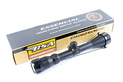 Lot 1254 - Boxed BSA Essencial 4 x 50 AO rifle scope