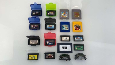 Lot 1093 - 11x GameBoy Advance games, 4x Gameboy Games...