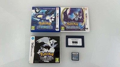Lot 1098 - 4x Pokémon Nintendo DS and 3DS games. Soul...