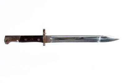 Lot 68 - Austro M1912 bayonet with 9¾ ins single edged...